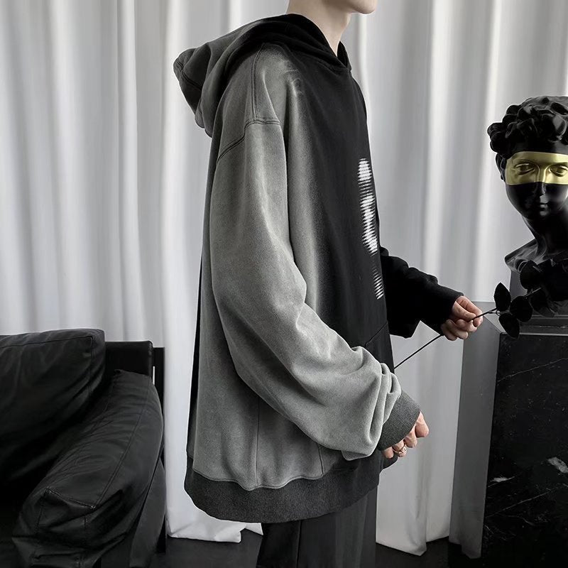 Hooded Men's Long Sleeve Hip Hop Trend Personality Sweater