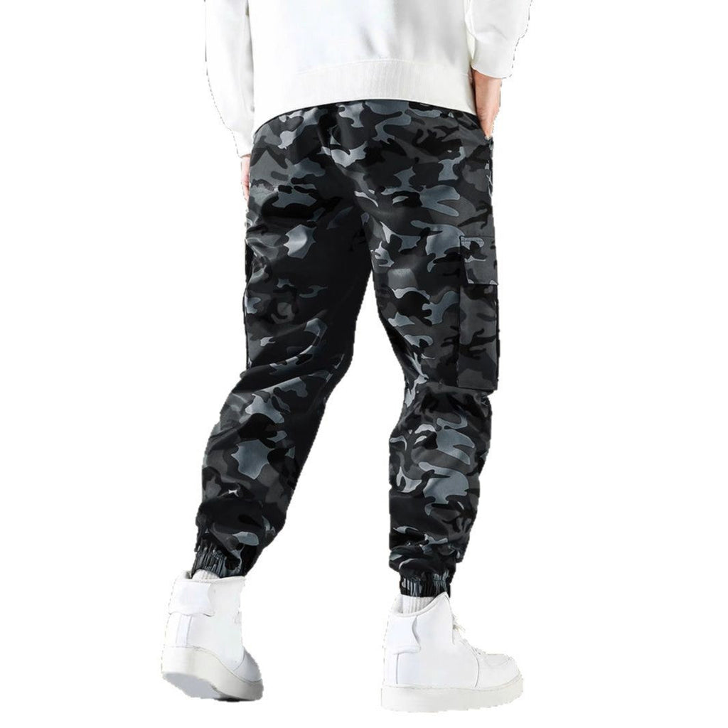 Men's Fashion Camouflage Work Pants With Side Pockets Casual Regular