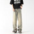 American Retro Yellow Mud Jeans For Men