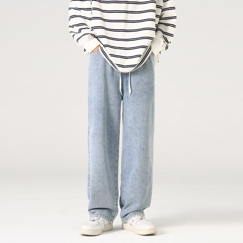 American Retro Washed Jeans For Men