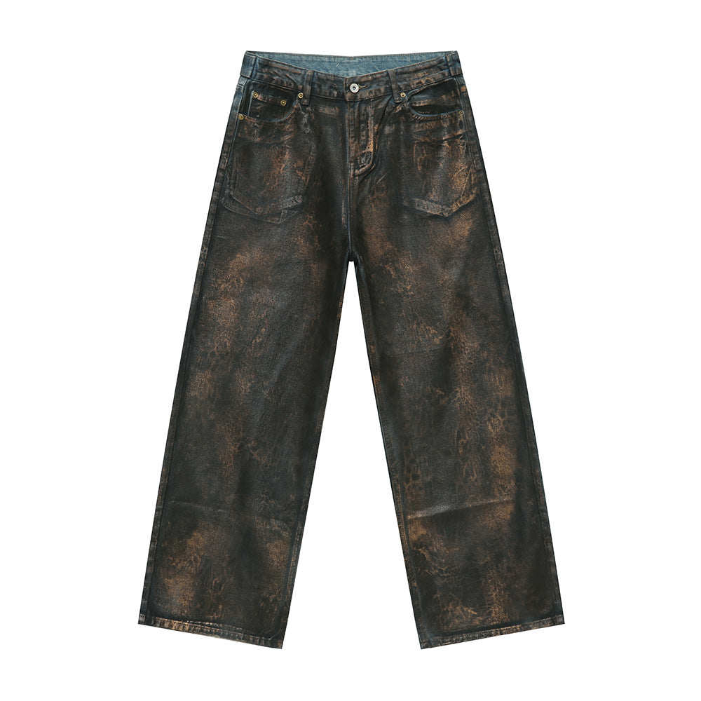 Waste Soil Wind Reverse Pocket Personality Jeans
