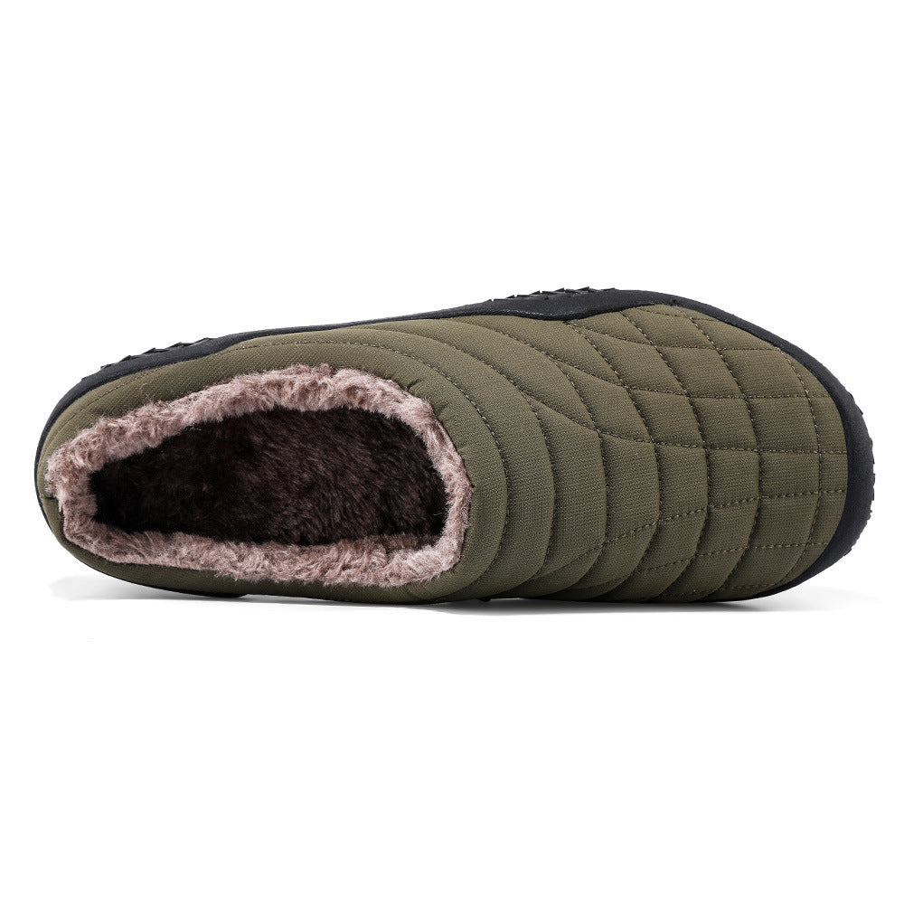 Winter New Style Plus Velvet Set Foot Indoor Men's Outdoor Cotton Mop