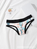 Hot-selling Ice Silk Men's Underwear New Fashion Print Large Size Loose