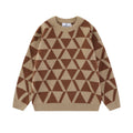 Triangle Pattern Men's Sweater Niche Design