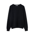 Knitted Pullover Black Interlock Coat Top