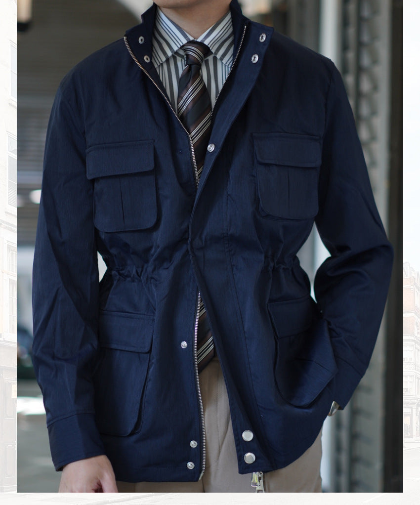 Spring And Autumn Loose Casual Men's Coat Windbreaker