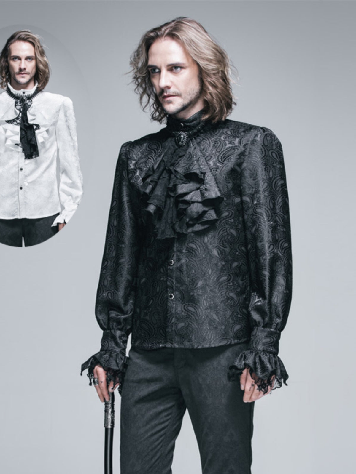 Men's Retro European British Medieval Court Style Shirt