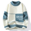 Semi-high Neck Golden Mink Quality Sweater