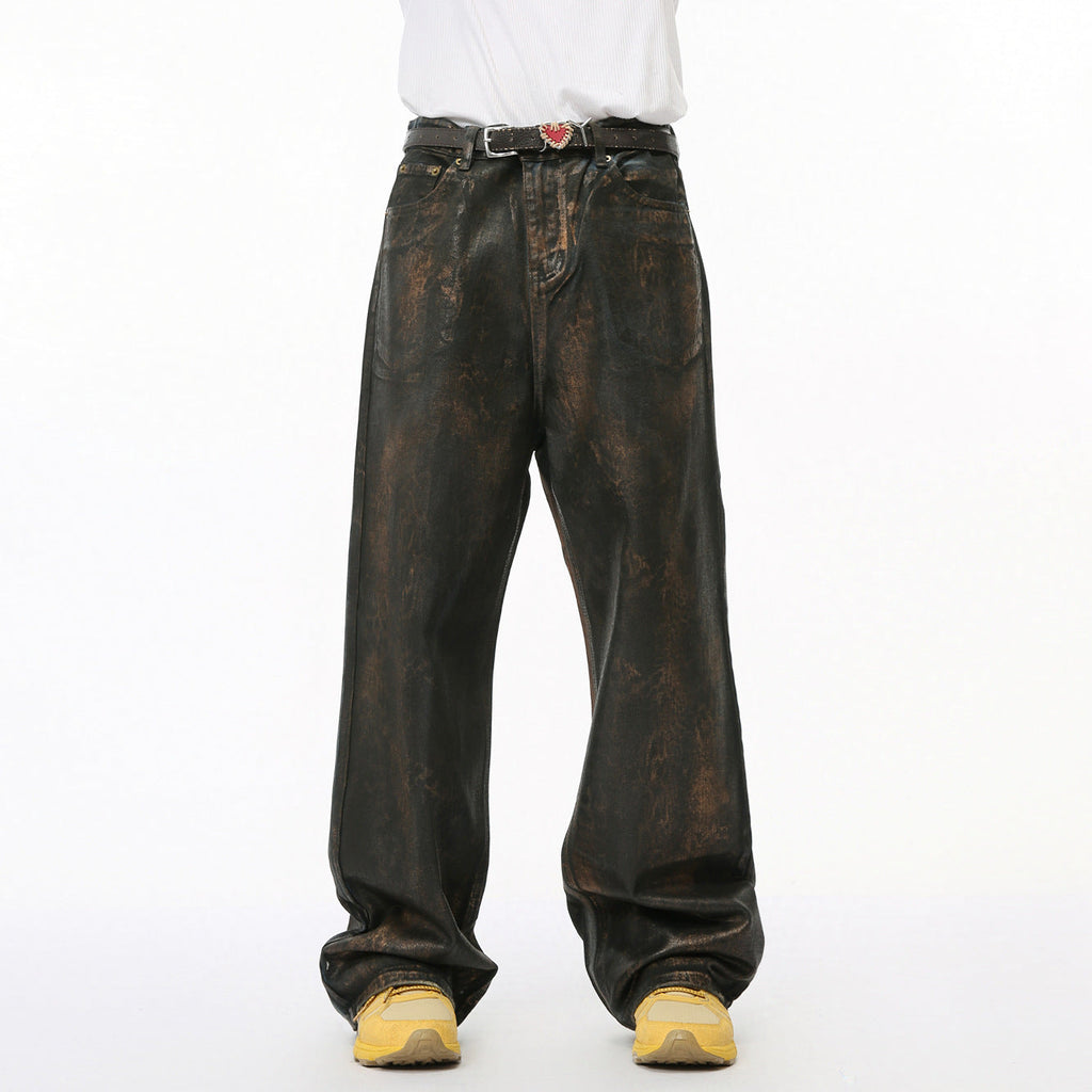 Waste Soil Wind Reverse Pocket Personality Jeans