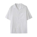 Men's And Women's Open Collar Solid Color Shirt