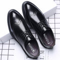 New Men's Brogue Leather Business Casual British Formal Leather Shoes