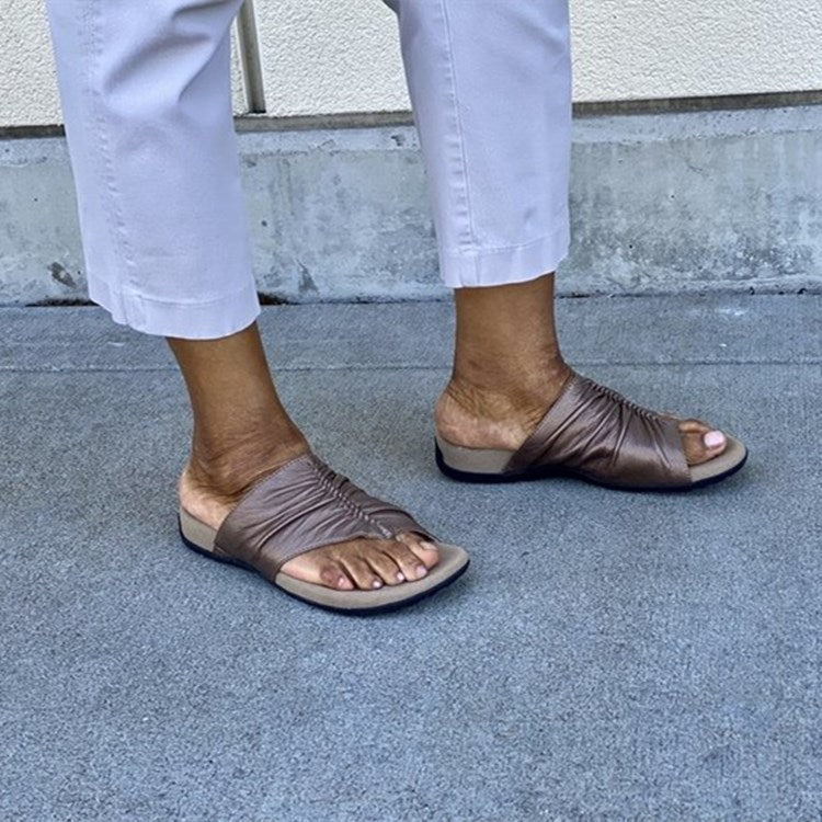 New European And American Fashion Clip Toe Outside Wear Dark Thick Sole