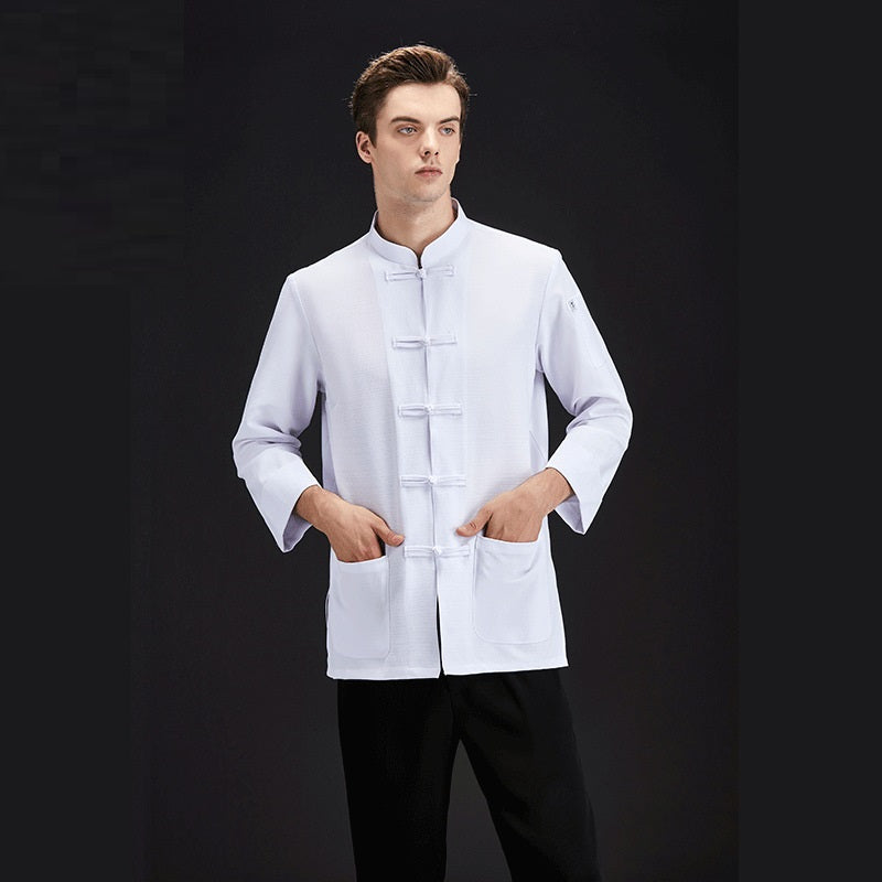 Men's And Women's Long Sleeved Hotel Chef Baking Work Clothes