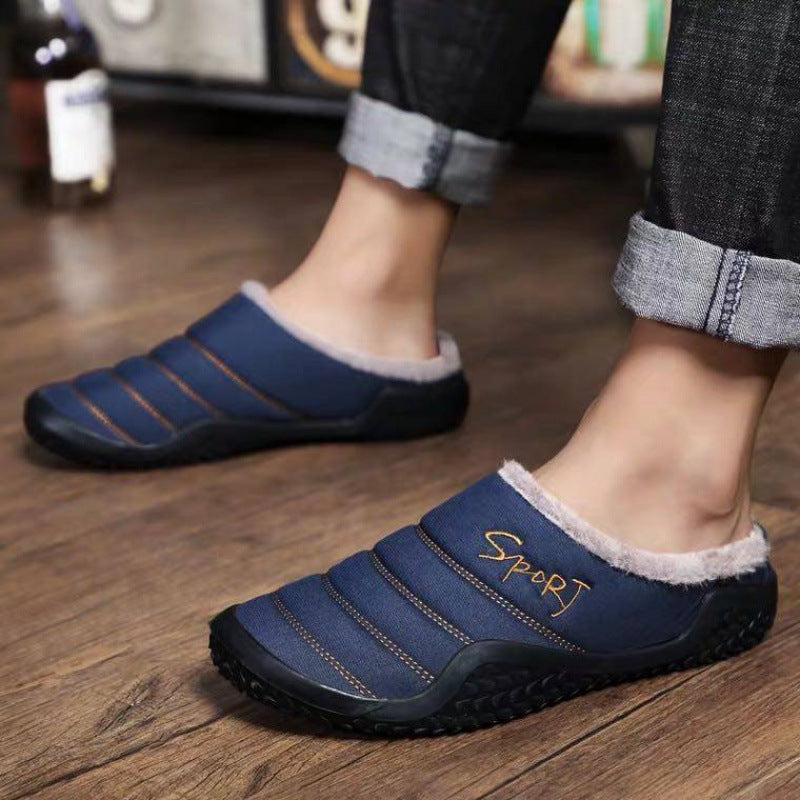 Winter Bag And Casual Home Two-wear Cotton Slippers