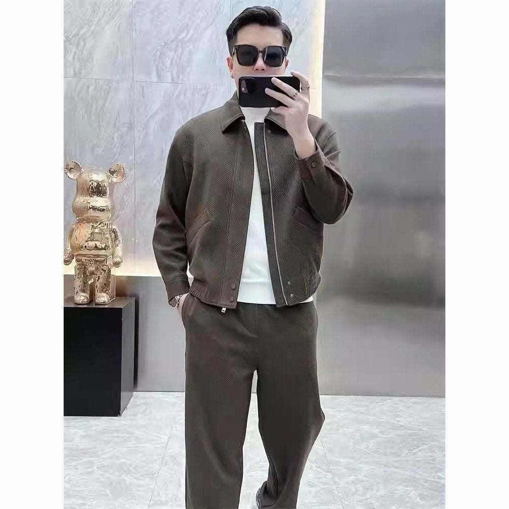 Trendy Ruoshuai Japanese Style Polo Collar Jacket