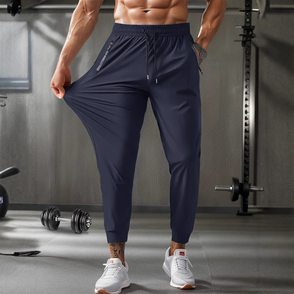 Men's Summer Nylon Ice Silk Trousers Thin Breathable