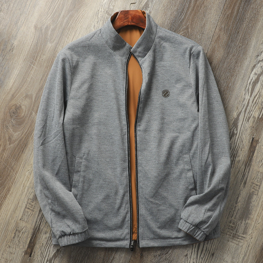 Men's High-end Business Casual Stand Collar Simple Jacket