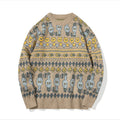Men's Fashion Round Neck Knitted Loose Sweater