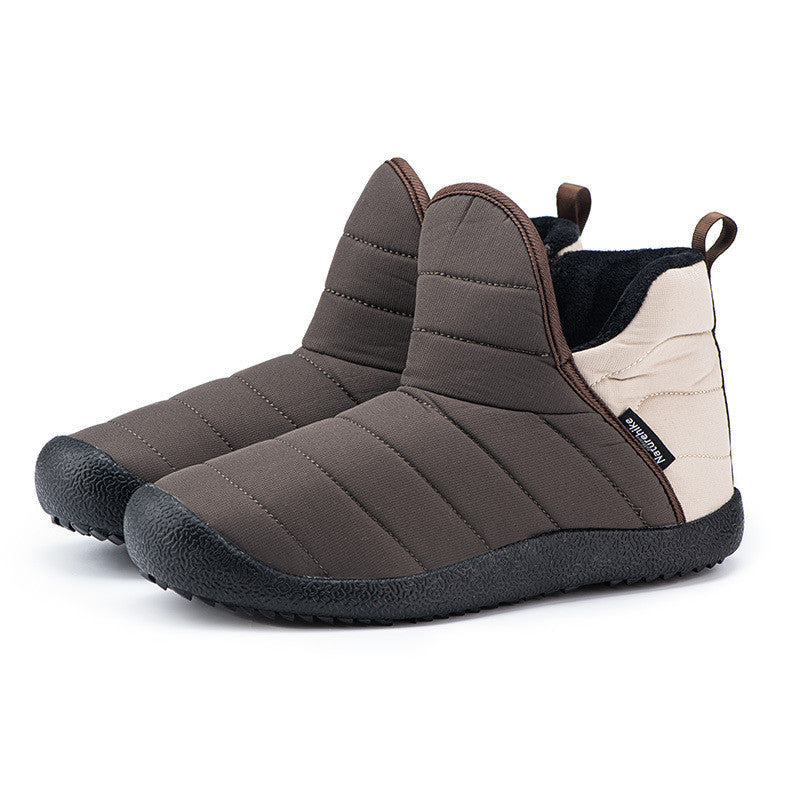 Medium Top Indoor Cotton Shoes Waterproof Boots