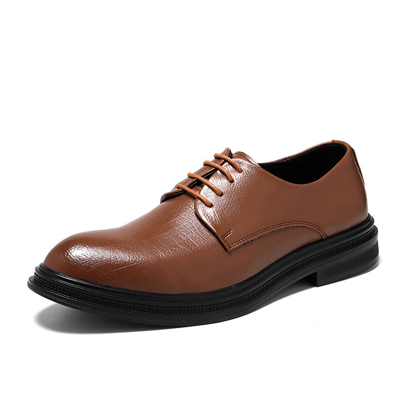 Business Formal Wear British Commuter Leather Black Leather Shoes
