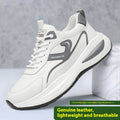 Leather Casual White Shoes Men's Outdoor Mountaineering