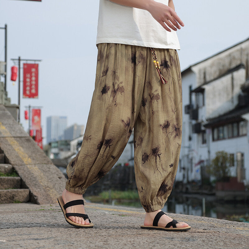 Summer Men's Thin Breathable Fashion Casual Pants