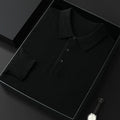 Spring And Autumn Casual Polo Collar Long-sleeved Sweater Men