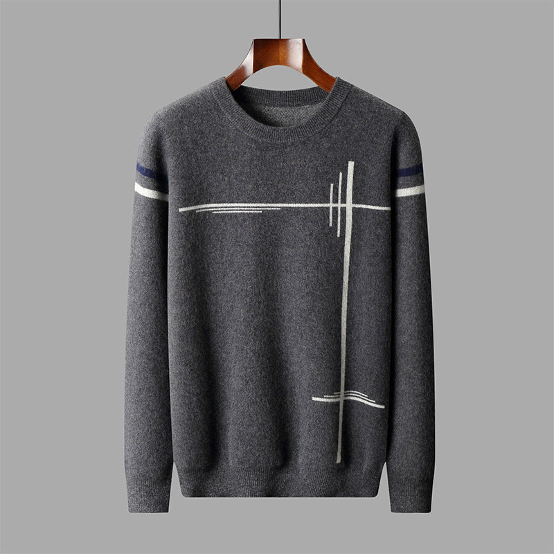 Fashion Men's Warm Leisure Woolen Sweater
