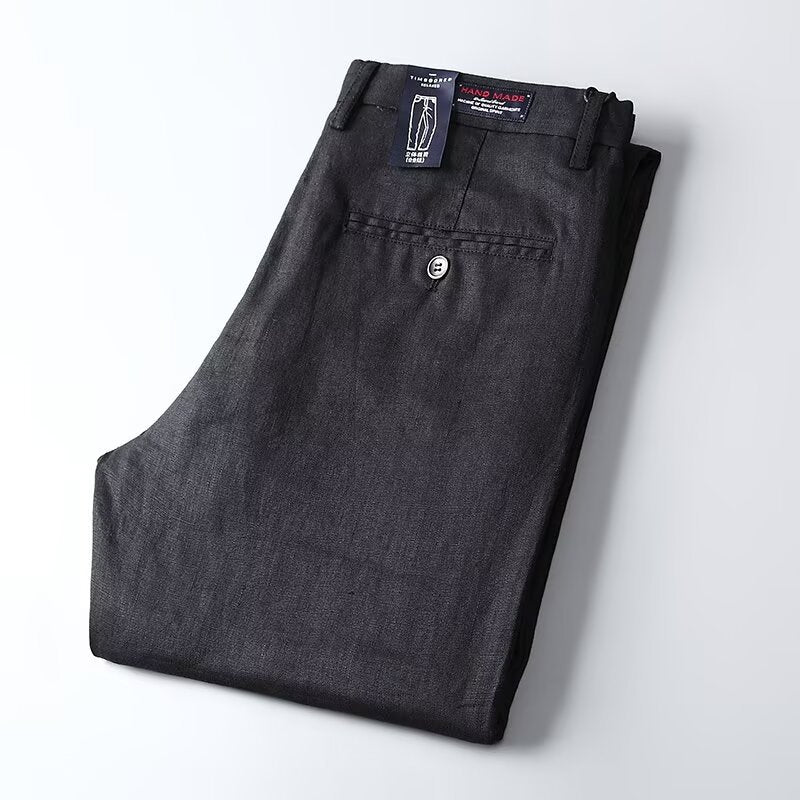 New Summer Loose Straight All-matching Men's Business Casual Pants