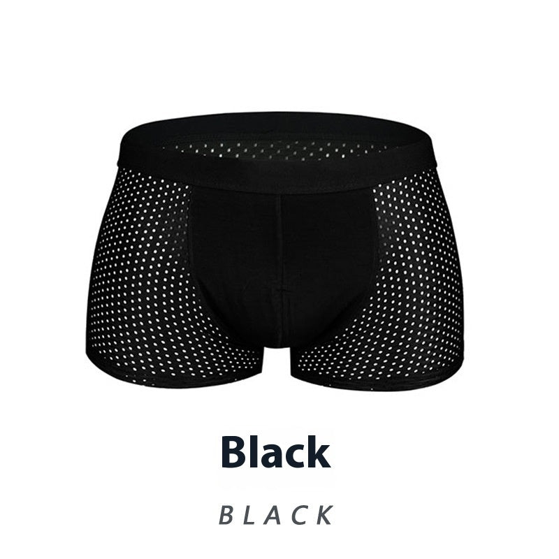 Ice Silk Men's Shorts Head Plus Size Boxer Briefs