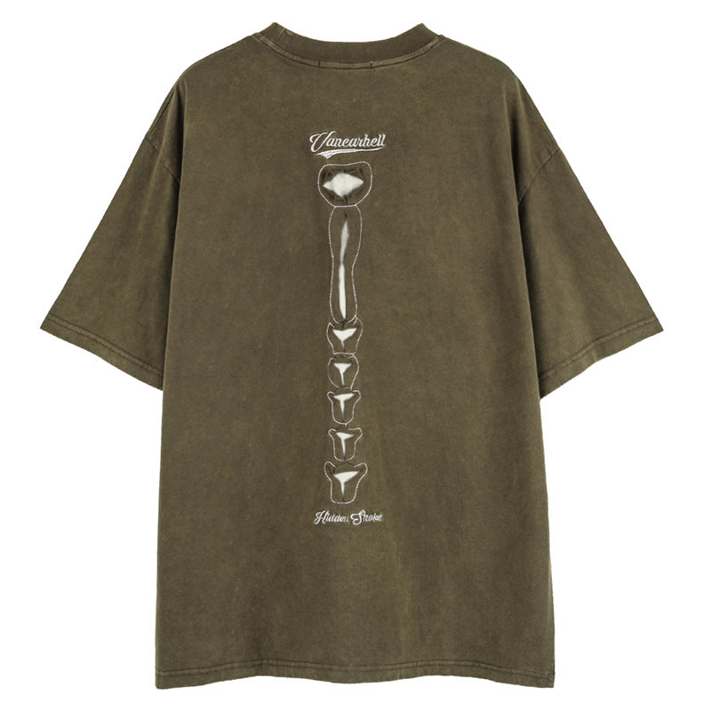 Dark High Street Style Skull Short Sleeve
