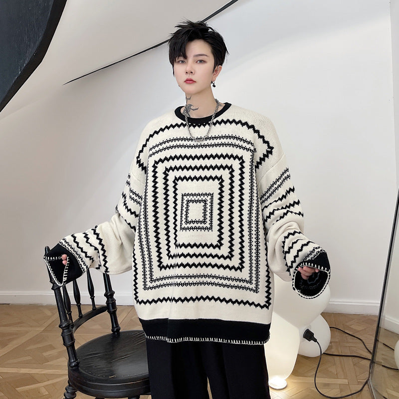 National Trendy Men's Sweater Korean Version Trendy Brand Ins