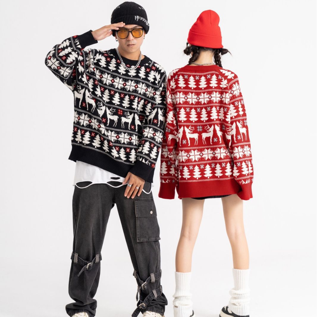 Men And Women Loose Fashion Casual Couple Sweater