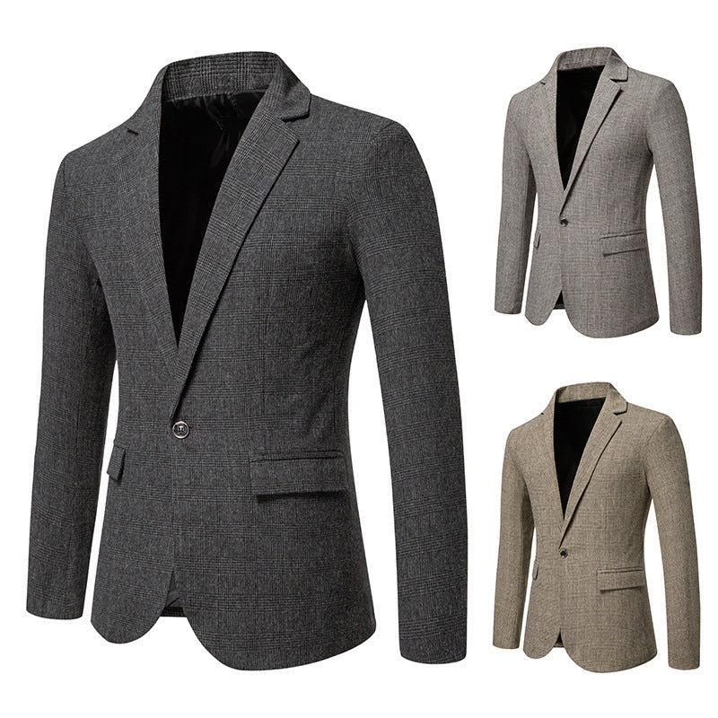 Men's Woolen Casual Small Suit Coat