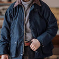 Retro Style Men's Trendy Hunting Style Loose Collar Jacket