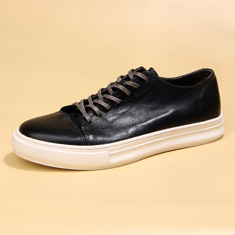 Horse Skin Washed Vintage Casual Leather Shoes