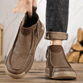 Autumn Side Zipper Vgenuine Leather Non-slip Work Shoes