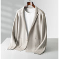Fall Winter Men Cardigan Cashmere Sweater Business Casual Plush Knitted Thick Sweater