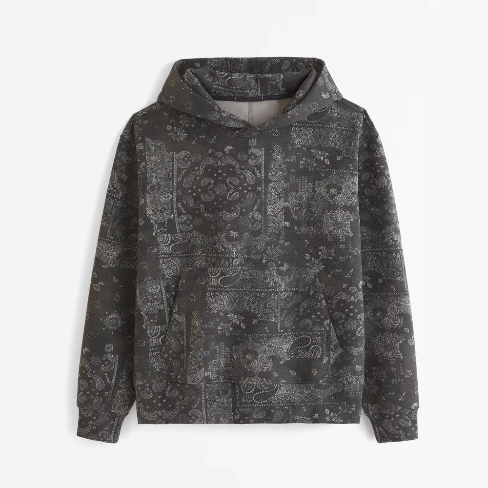 Printed Paisley Hoodie