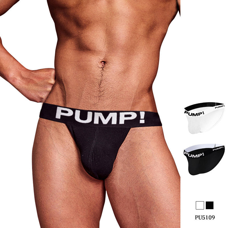 Boys High Fork Briefs Personality Black And White Cotton Underwear Big Bag Hip Lifting Sport Shorts Fashion