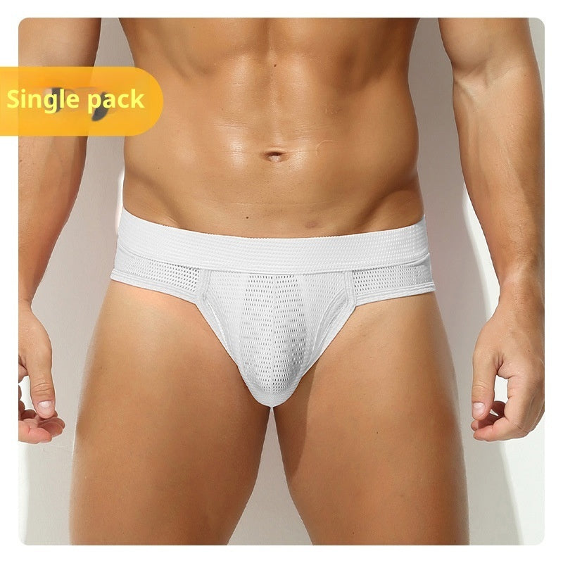 Solid Color Mesh Men's Underwear, Sexy And Breathable For All Seasons