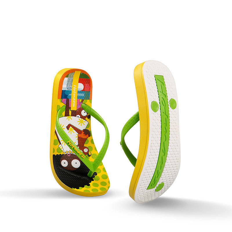 New Cartoon Children's Shoes Non-slip Cute Girls Flip Flops