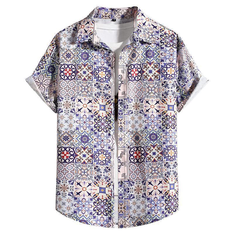 Men's Versatile Trendy Hawaiian Short Sleeve Shirt
