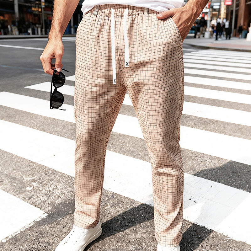 Men's Lightweight Loose Fit Casual Trendy Business-style Minimalist Athletic Wide Leg Trousers