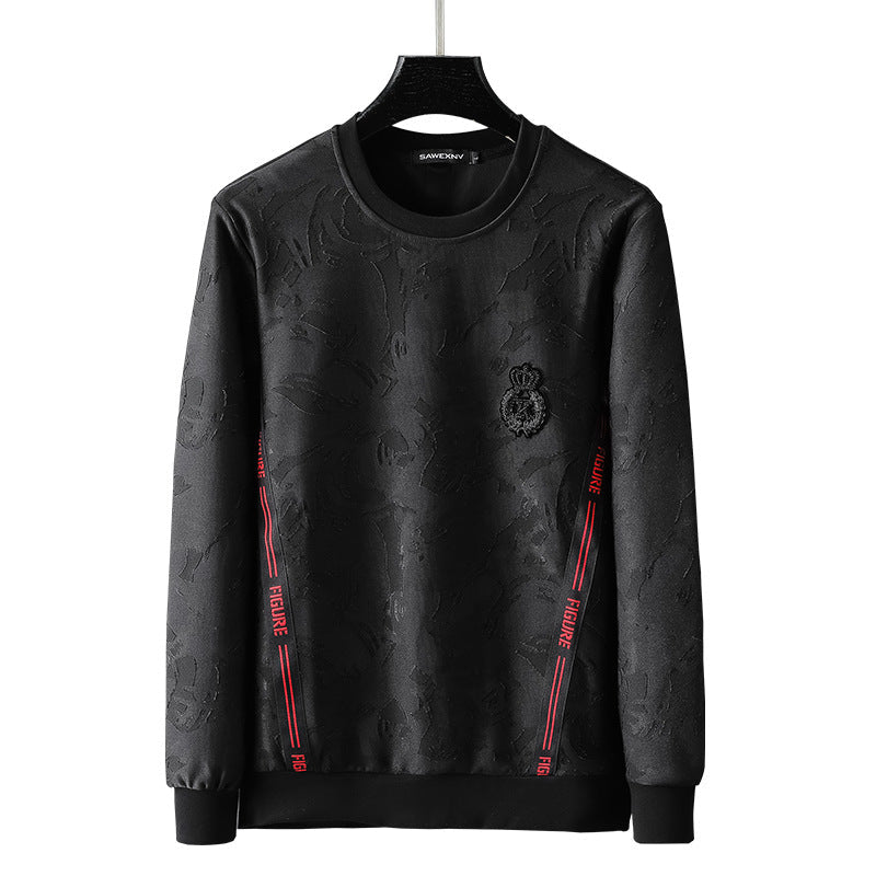 Round Neck Long-sleeved Sweater Men's