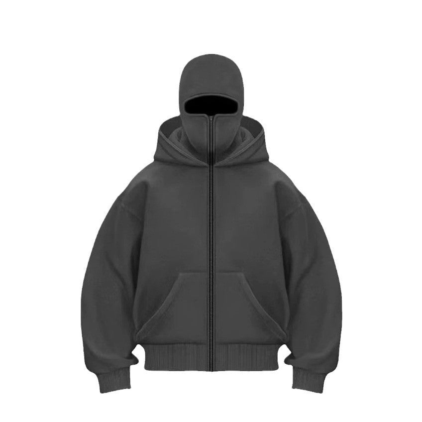 Autumn Spring Hooded Loose Cardigan Baseball Uniform Men