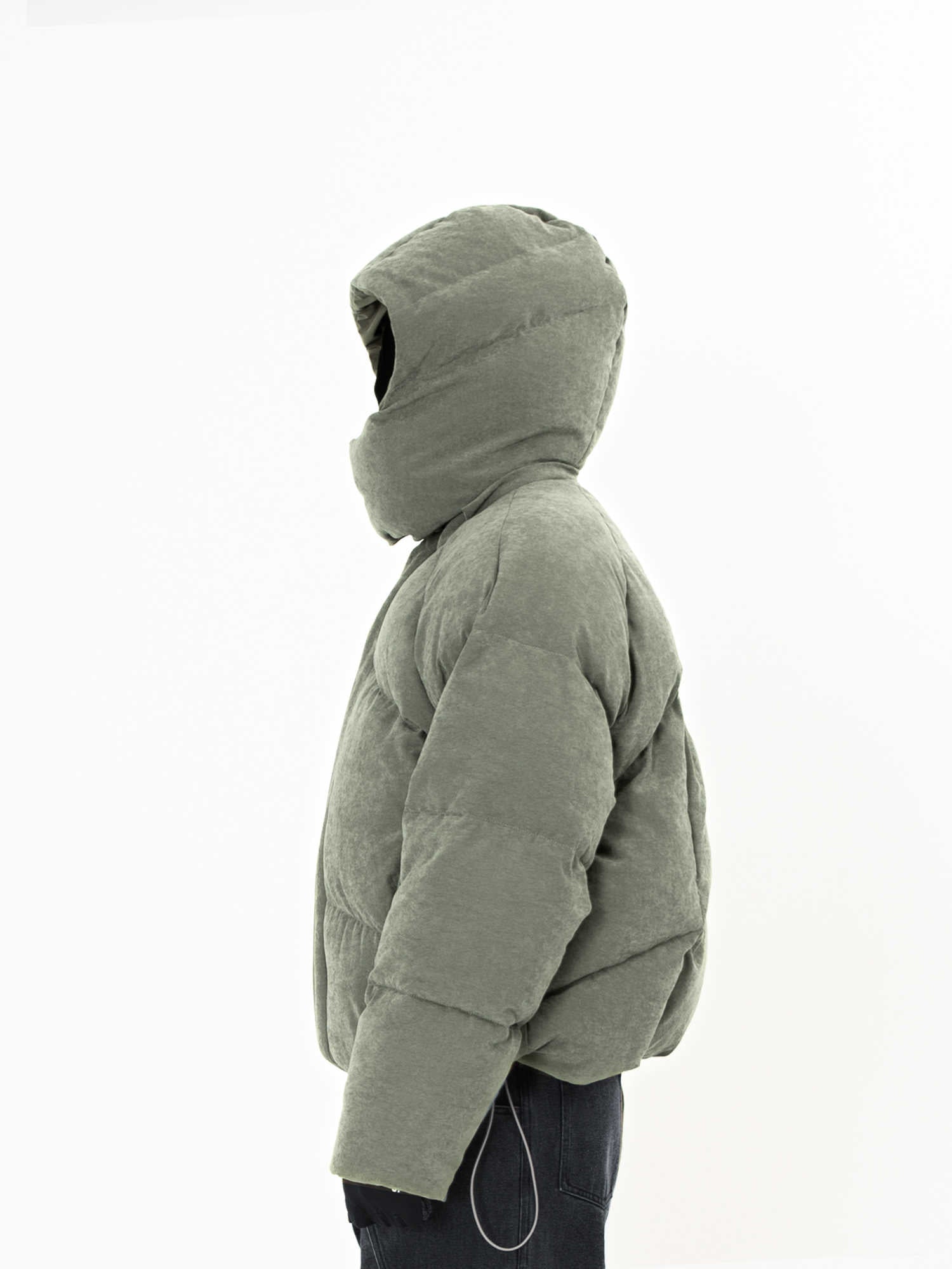 Helmet Armor Split Down Jacket