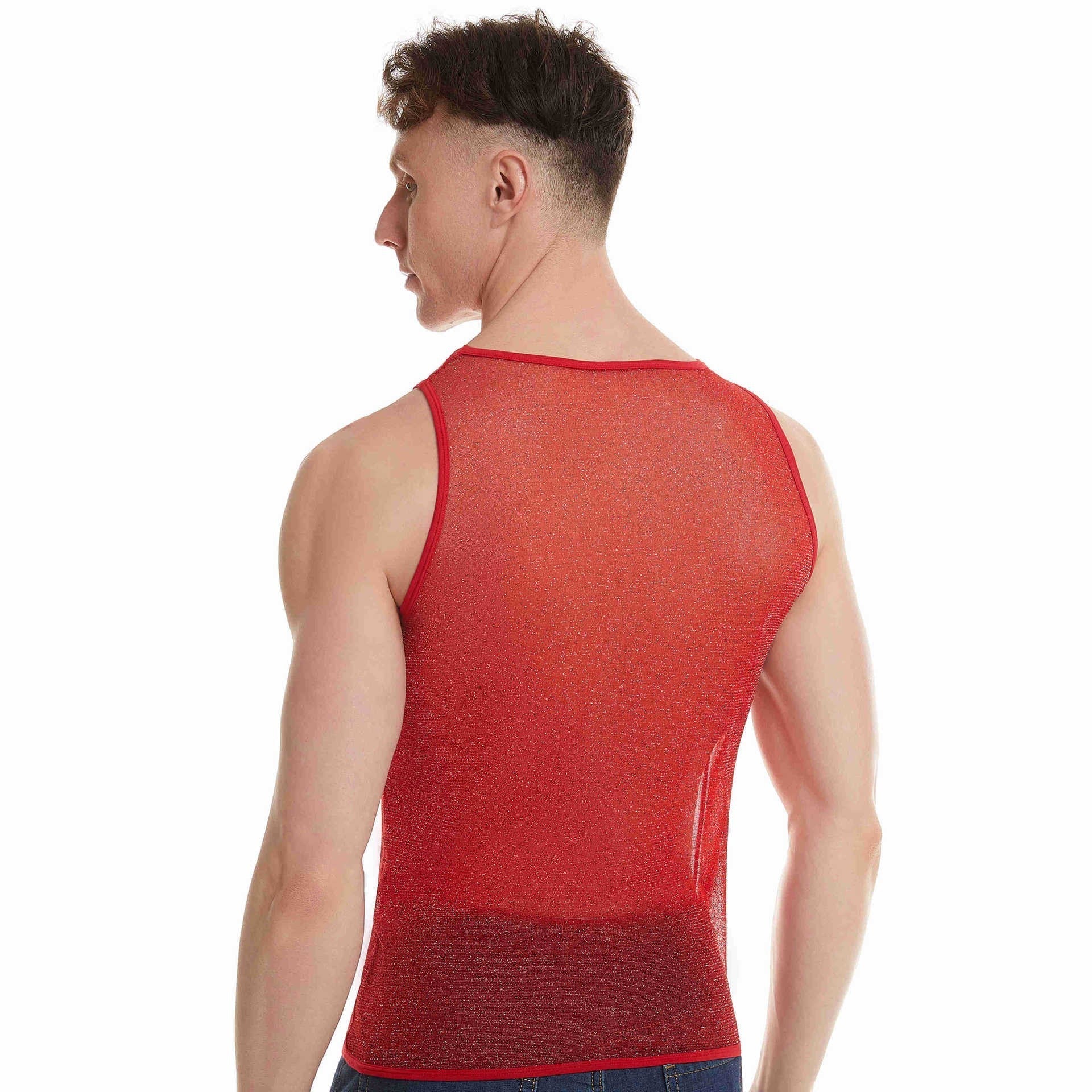 Men's Fashion Sports Workout Bottoming Vest
