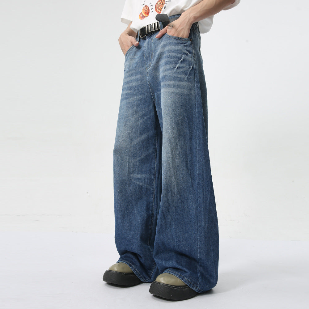 Men's Summer New Loose Straight Jeans