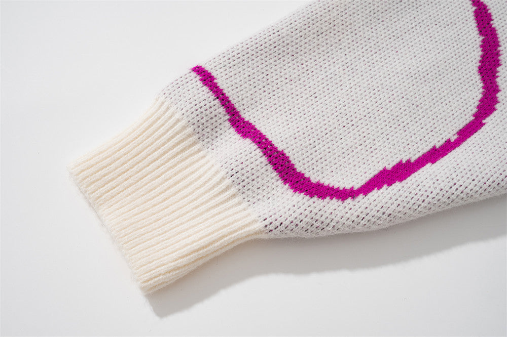 Men's Street Fashion Brand Loose Round Neck Sweater